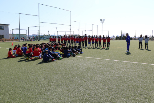 新磯公民館主催のサッカー教室に協力致しました  